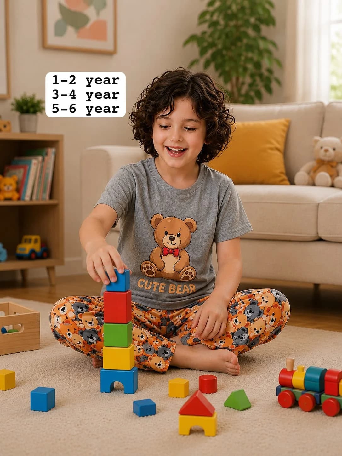 Kids Sunny Days Graphic T-Shirt & Trouser