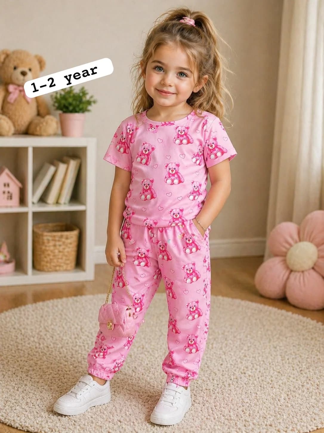 Kids Happy Dino Adventure Cotton Lounge Set