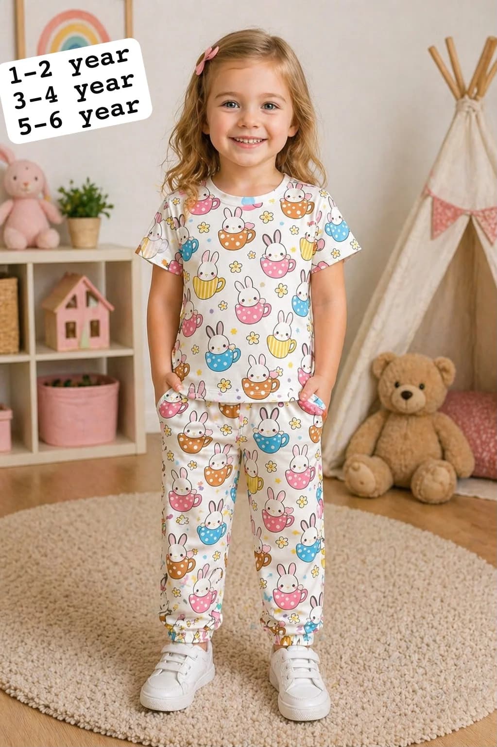 Kids Active Sports Print Tee & Shorts Set