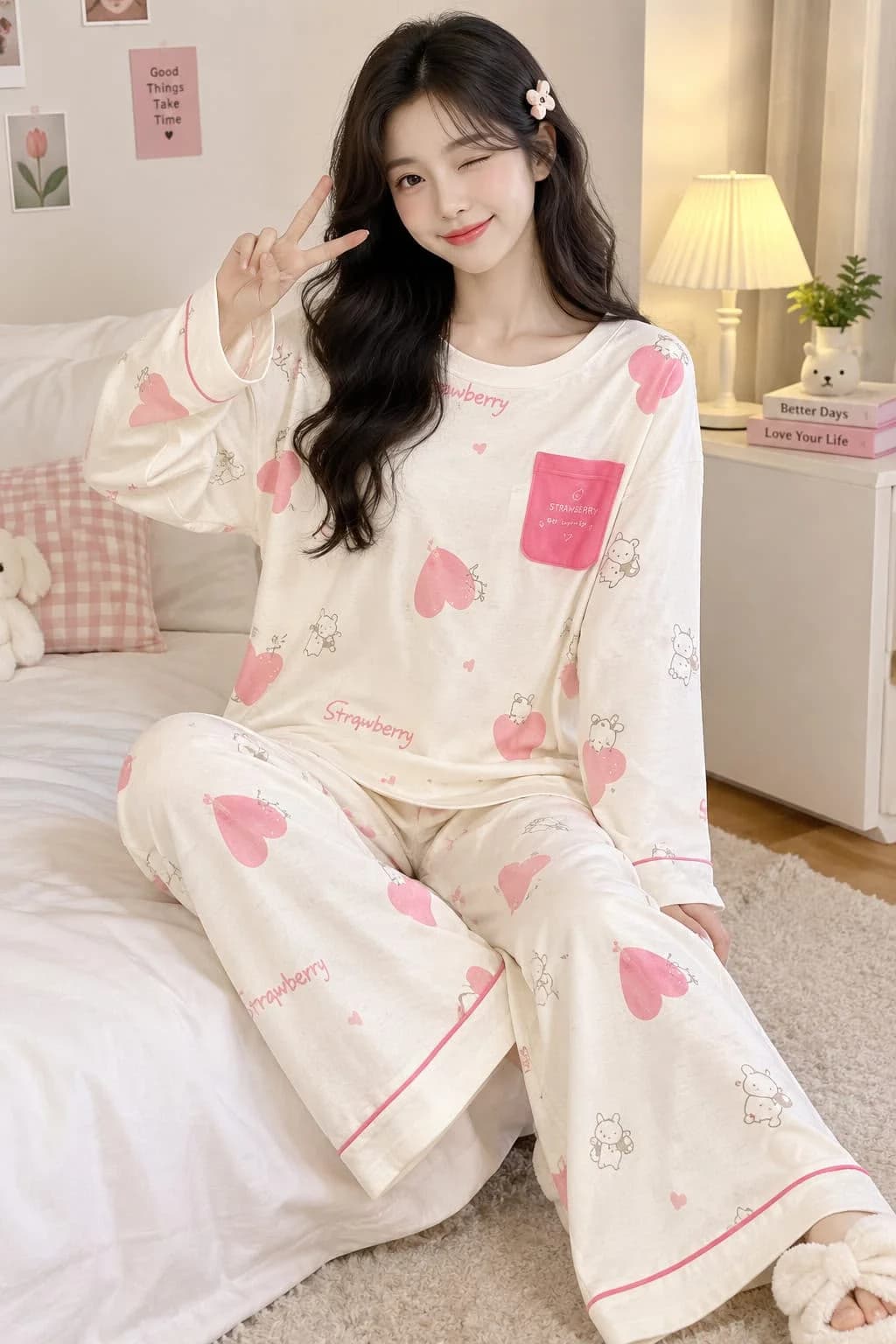 Women Relaxed Drop-Shoulder Lounge 2-Piece