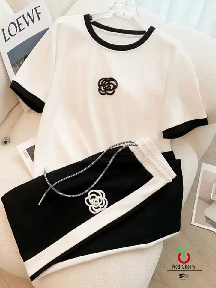 Women Summer Cotton Button-Down Lounge Set