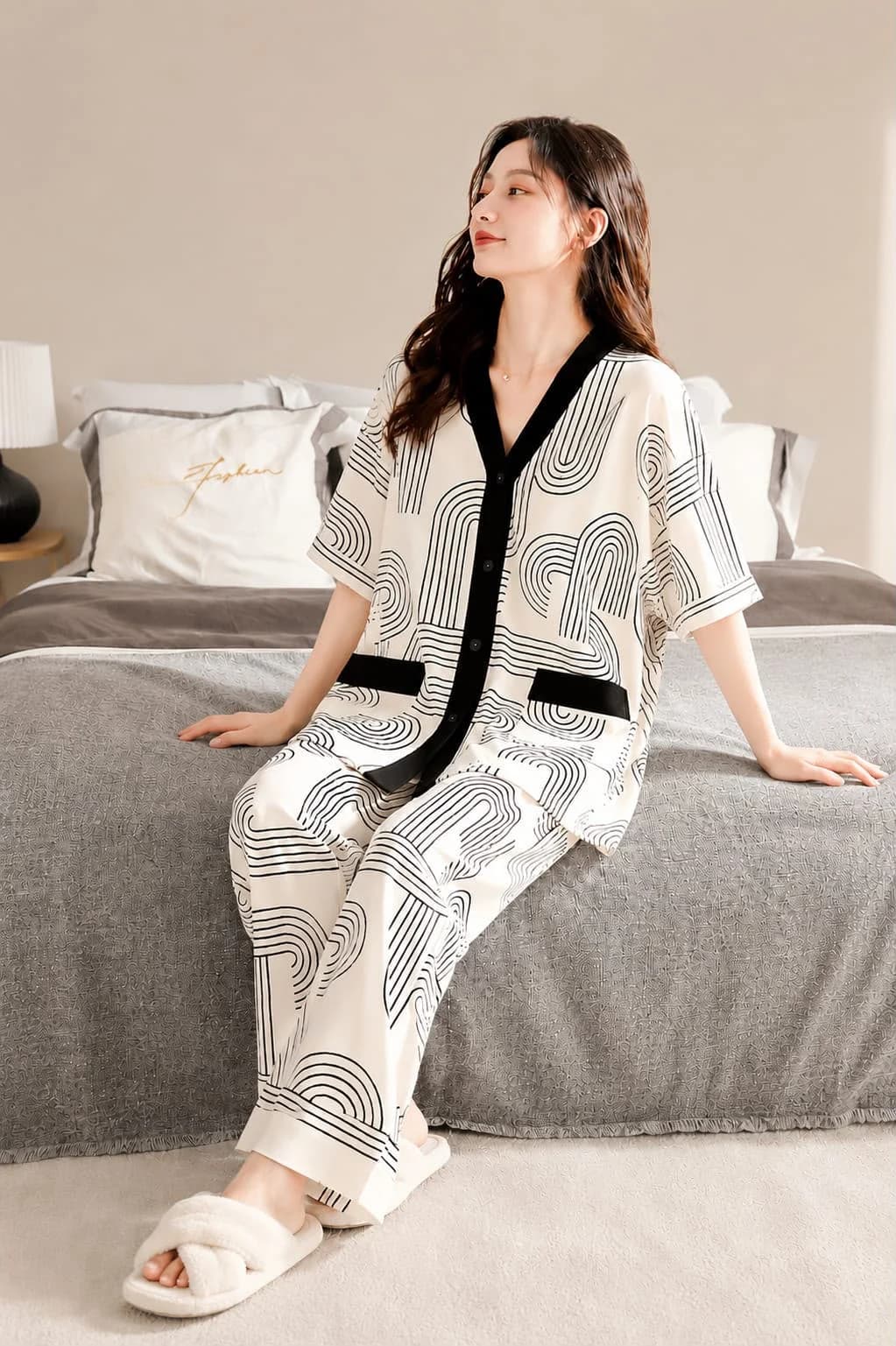 Women Sage Green Comfort Fit Nightwear