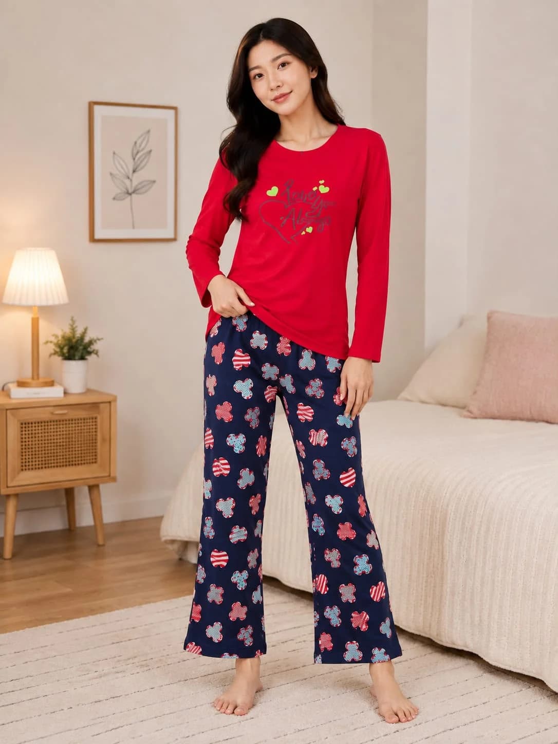 Women Golden Horizon Printed Nightwear
