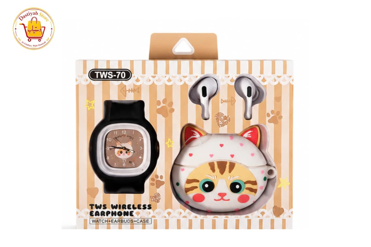 Hello Kitty 3-in-1 Gift Set — TWS70 Earbuds, Fan & Keychain | Kids & Teens